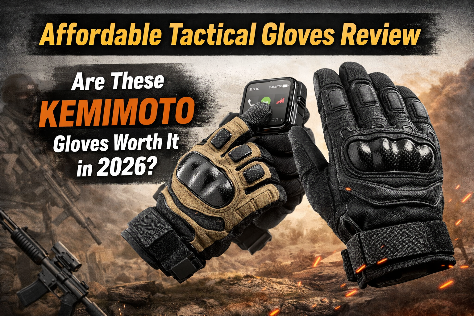 affordable tactical gloves with hard shell knuckle protection and touchscreen support